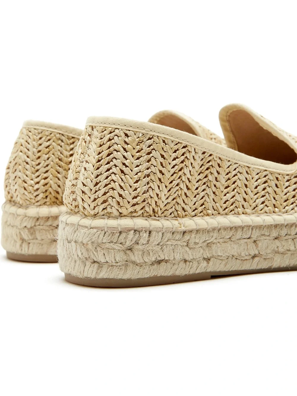 La CANADIENNE Natural Woven Espadrille Slip-Ons